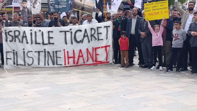 Şanlıurfa'da İsrail'le ticaret protestosu: 