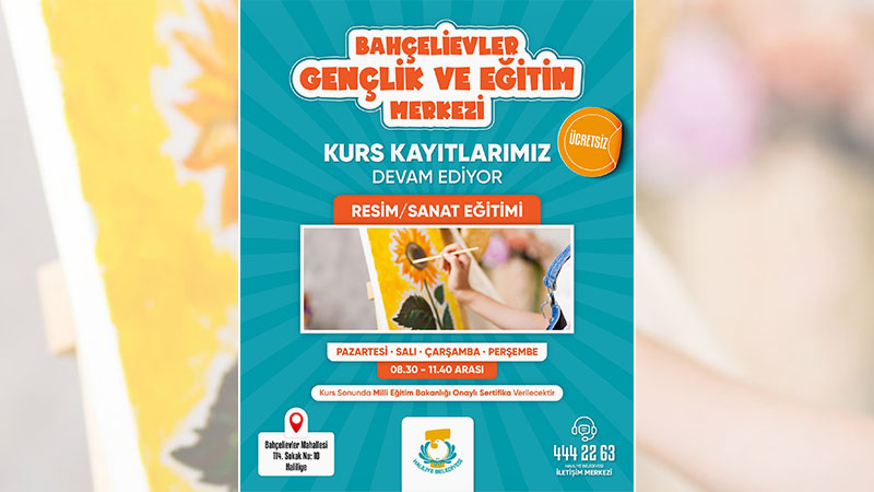 Haliliye Belediyesinden gençlere sanat fırsatı